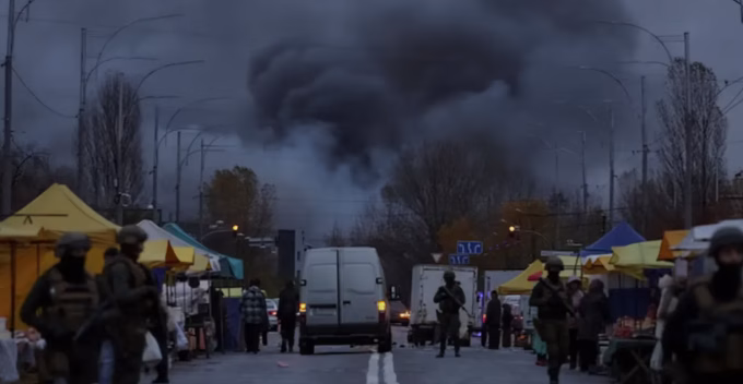 Russian drone attack Kyiv