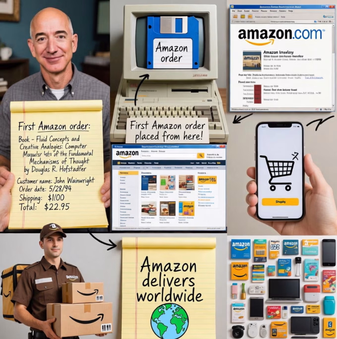 Amazon's first order hidden in a floppy disk