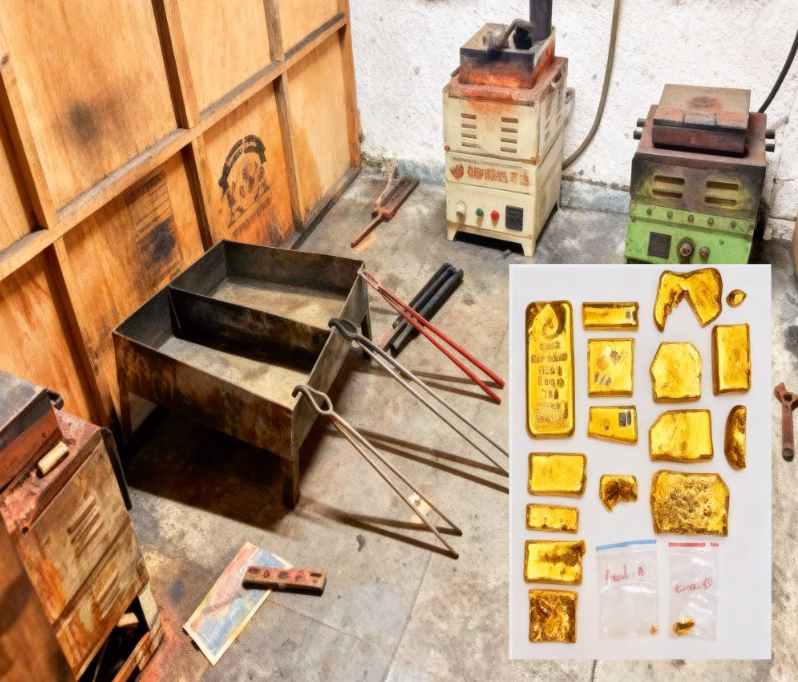 Mumbai DRI Busts Gold Smuggling Melting Factory, Recovers Gold and Silver