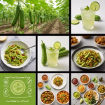 Fresh ridge gourds (turai)