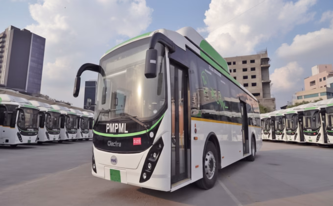 Pune electric buses pollution reduction