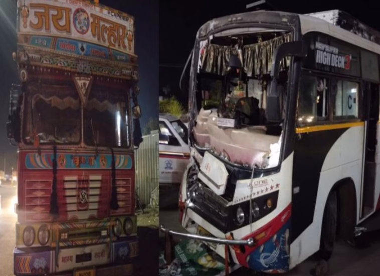 Devdarshan Bus Collides with Truck on Pune-Nashik Highway, 20-22 Injured