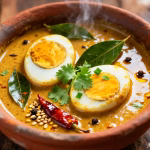 Traditional Sri Lankan egg curry