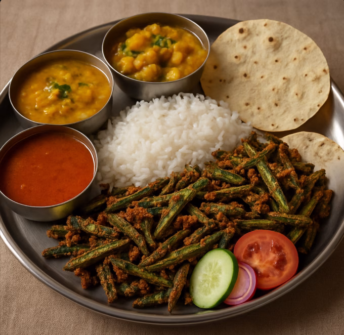 crispy Maharashtrian Bhendi Fry