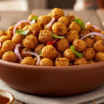 crunchy roasted Indian masala chickpeas