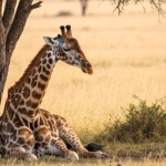 giraffe in its natural habitat