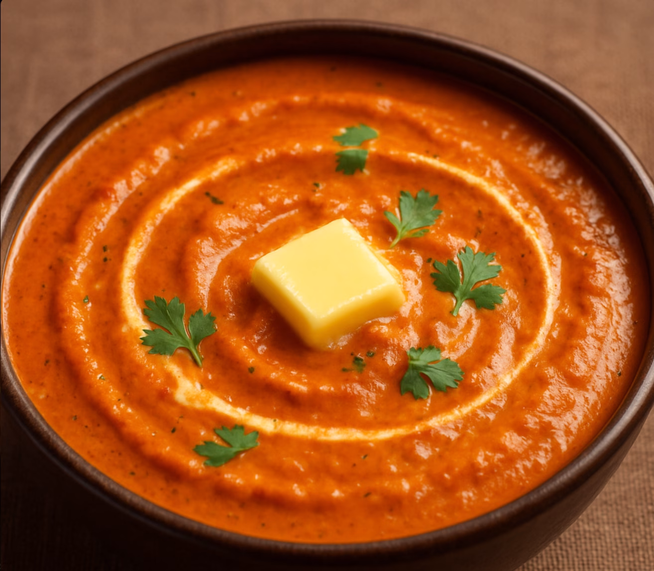 homemade Indian makhani gravy