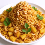 kanda batata poha with sev