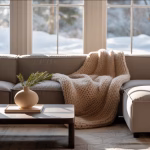 living room in winter