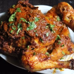 roasted Indian-style whole masala chicken