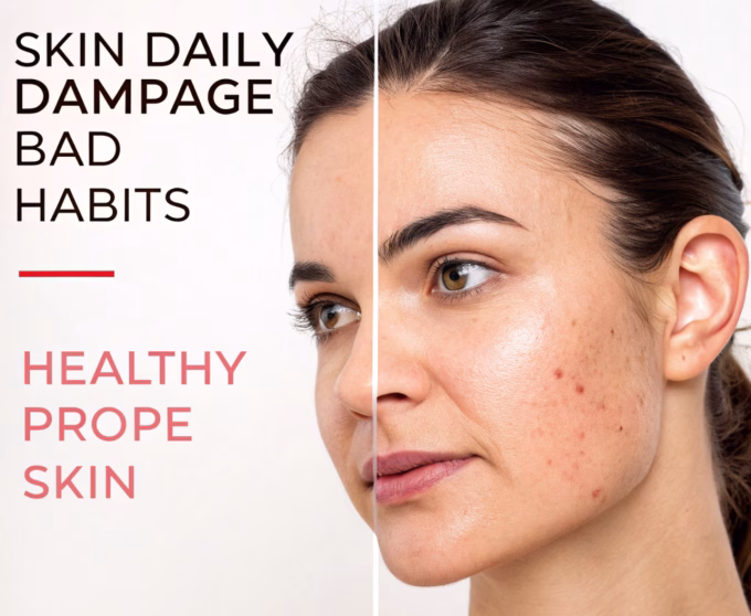 skin damage from bad daily habits