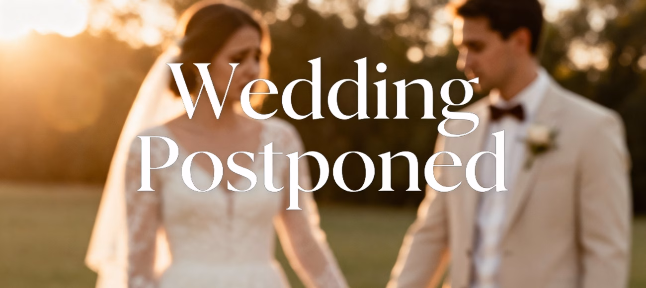 wedding postponed