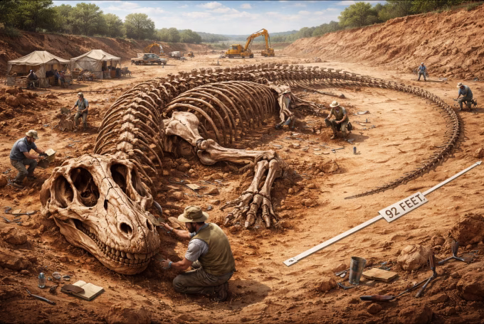 92-foot long dinosaur discovery