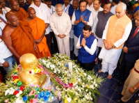 Fadnavis' Saranatayam Prayer at Chaityabhoomi