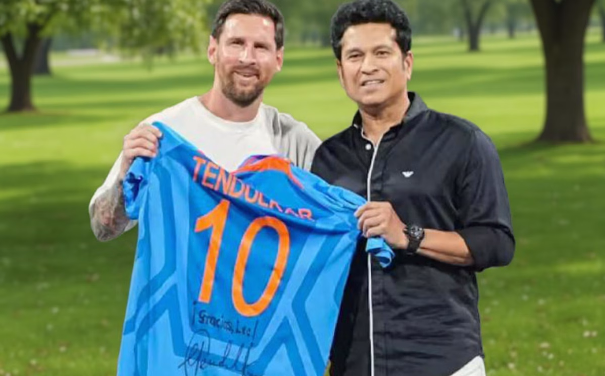 Sachin and Messi In Mumbai