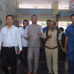 Maharashtra transport minister bus depot inspection