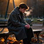 Young adult experiencing loneliness