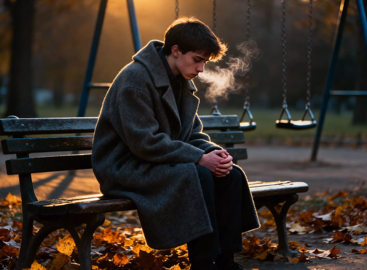 Young adult experiencing loneliness