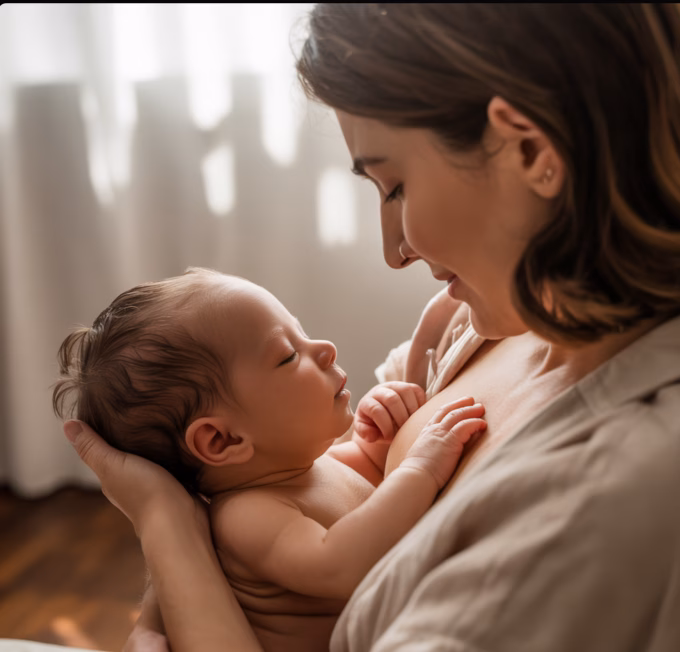 breastfeeding newborn baby