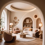 curved furniture and décor