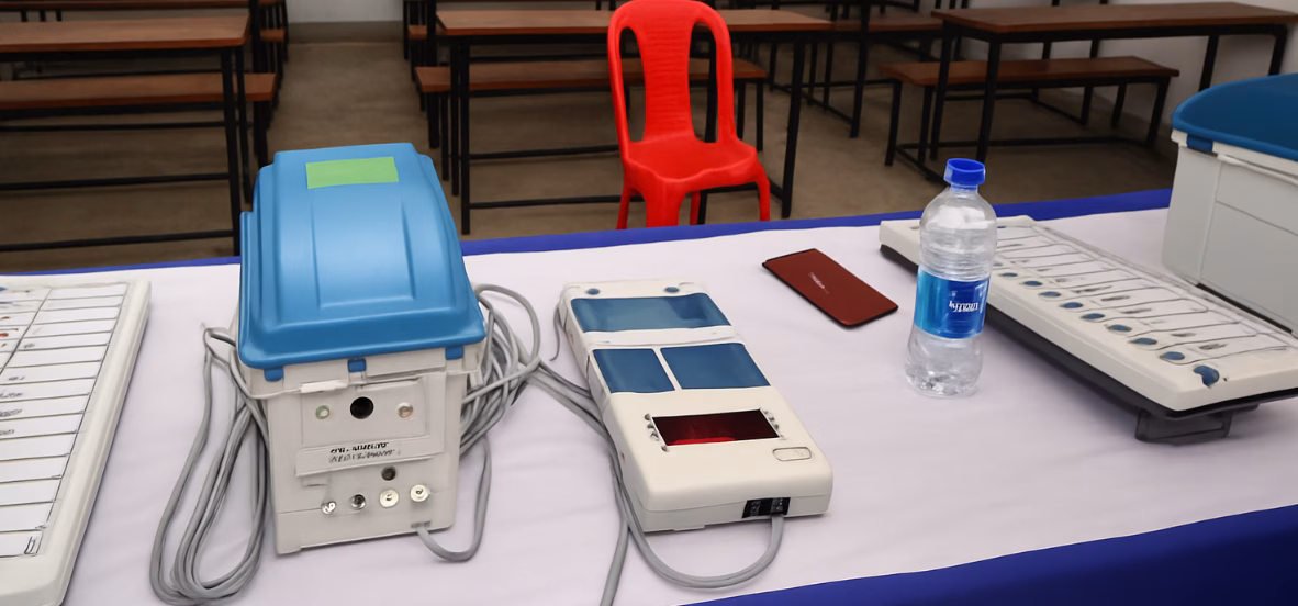 Pune ZP election 2 EVMs