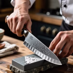 Kitchen knife sharpening