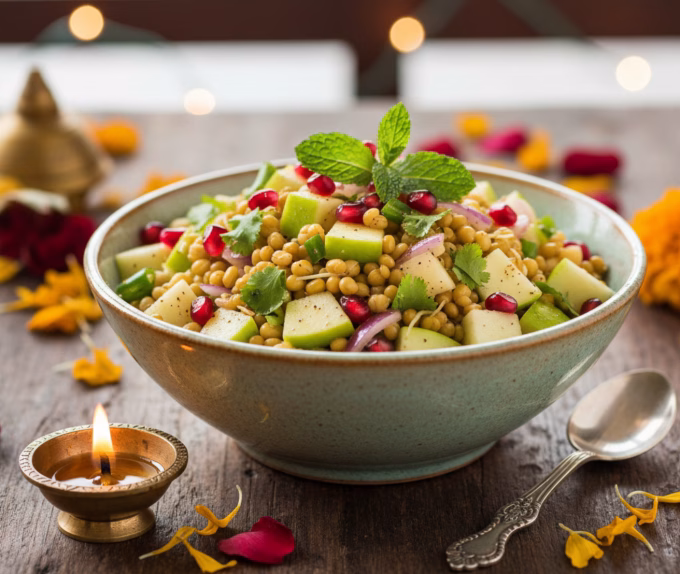 Moong Sprouts Apple Salad