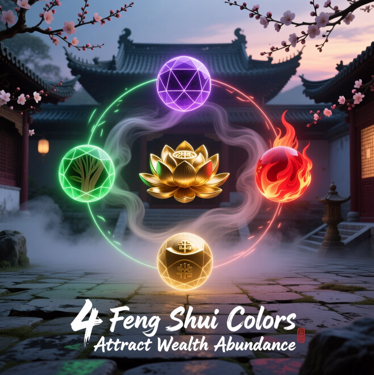 4 Feng Shui Colors Attract Wealth Abundance