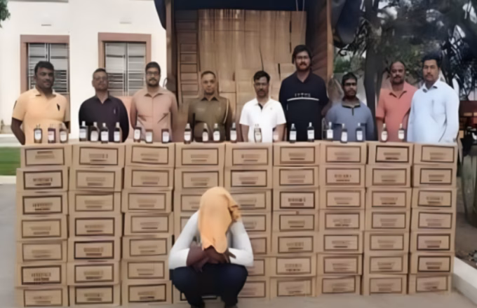 15 crore liquor haul, income tax raid Pune Daund illegal liquor seizurere