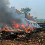 Ajit Pawar plane crash video