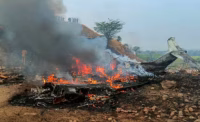 Ajit Pawar plane crash video
