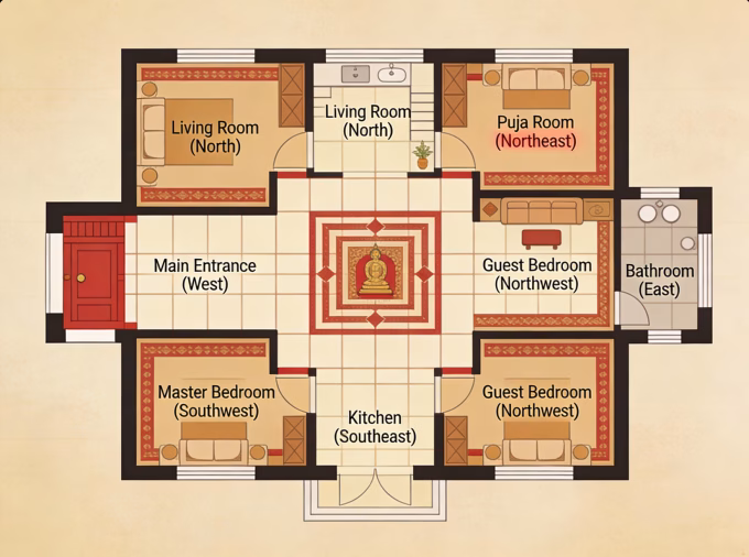 West Facing House Vastu
